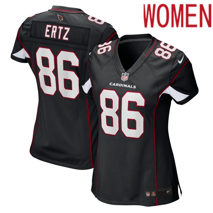 Women Arizona Cardinals 86 Zach Ertz Nike Black Alternate Player Game NFL Jersey